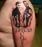 Beautiful Veritasaequita Tattoo Design for Arm By Shockstar Tattoos