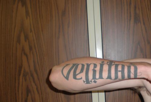 Veritasaequitas Tattoo Design for Forearm