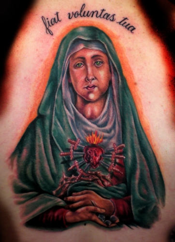 Religious Tattoo Art of the Virgin Mary – Christian Tattoos