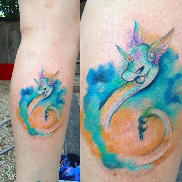 watercolor-dragonair-pokemon-tattoo
