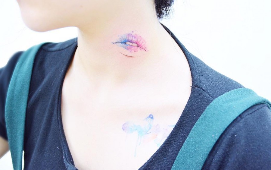 watercolor-lip-tattoo-by-tattooist_banul