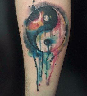 watercolor-yin-yang-tattoos