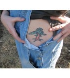 Weeping Willow Tree Tattoos on Side Body