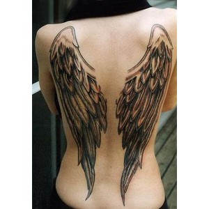 Full-Back Angel Wings Tattoo Design Ideas for Women – Angel Tattoos