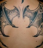 Dragon's Wings Full-back Body Tattoo Designs for Men & Women