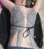 Full-Back Angel Wings Tattoo for Women - Tattoos for Women (NSFW)