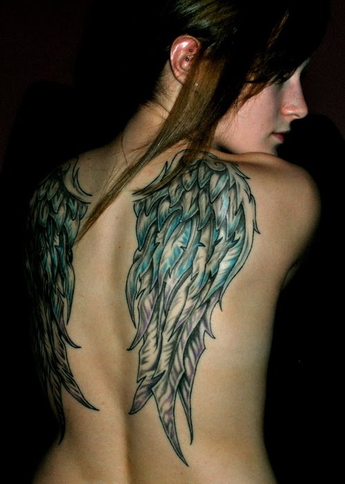 Beautiful Feminine Angel Wings Tattoo Designs for Women (NSFW)