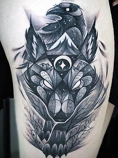 wolf-and-raven-tattoo