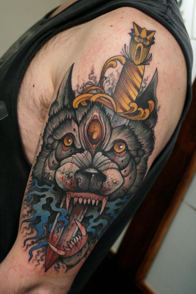Half Sleeve Tattoos – Wolf tattoos For Men