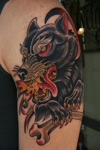 Wolf Creature Tattoo Image
