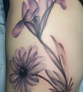 xray flower tattoo